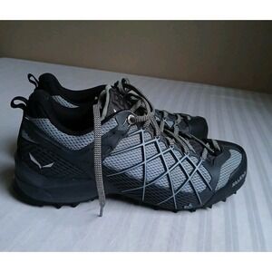 Salewa Shoes Womens 8.5 Wildfire GTX Magent Blue Fog Lace Up Hiking Outdoor